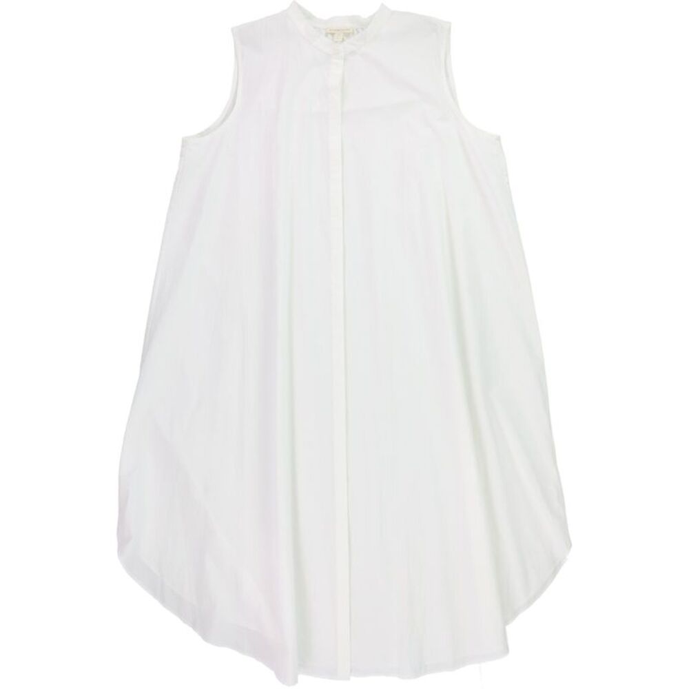 Eileen Fisher Womens Solid Shirt Dress Midi Dress, White, M, DM